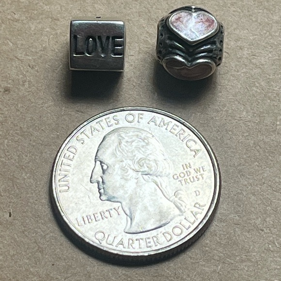 Authentic Pandora I Love you and Heart Charms - Picture 3 of 13
